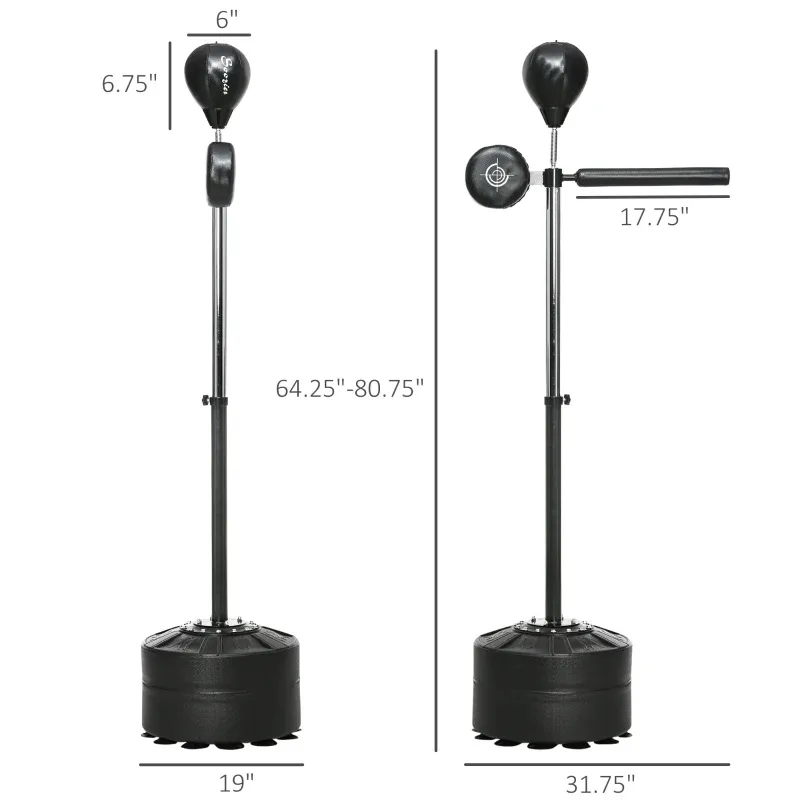Standing Boxing Bag With Stand, Punching Speed