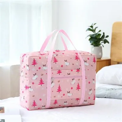 Foldable Large capacity Travel Ultra light Waterproof Travel Storage Luggage Bag Pink - Shop at LoveMi