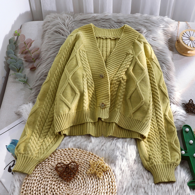 Japanese Short Knitted Cardigan Women's Spring And Autumn Clothes