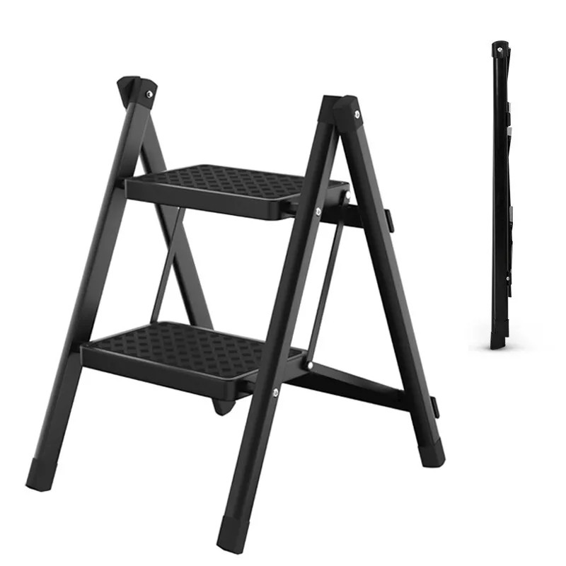 3 Step Ladder Folding Portable Compact Heavy Duty Anti-Slip Mat Stoo