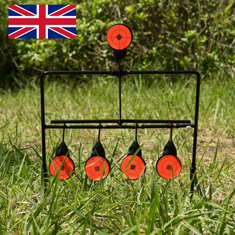 5x Targets Self Resetting Spinning Air Gun Rifle Shooting Metal Swing Target Set — image 6