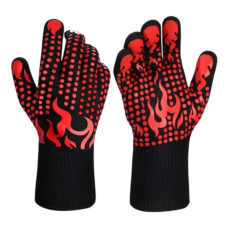 Oven Gloves BBQ - Pizza Extreme Heat Resistant, Food Grade Kitchen Grill — image 5