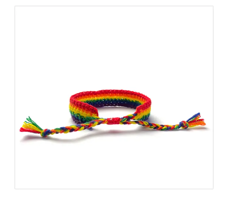 Handmade Six-Color Rainbow Bracelet For Couples