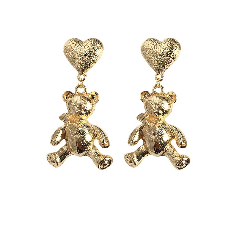 Alloy Love Bear Alloy Cross-border Fashion Earrings