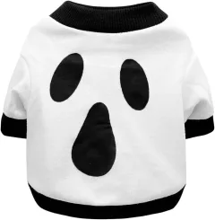 Dog Clothes Cat Shirts Halloween Dog Skeleton Costume Puppy Outfits Lightweight Sweatshirt Pet Apparel For Chihuahua Dachshund Kitten French - White - View 1