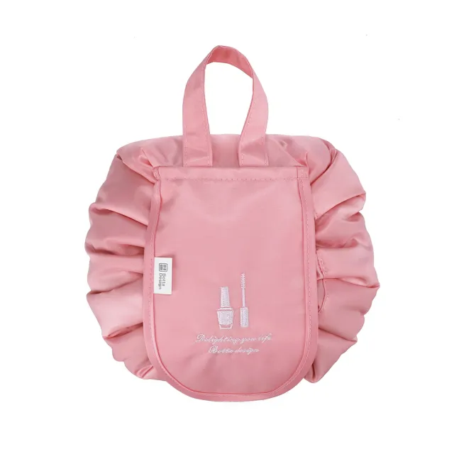 Lazy Makeup Bags Travel Home Large Capacity Waterproof Portable Storage Drawstring Bag Makeup Wash Bag Pink - Shop at LoveMi