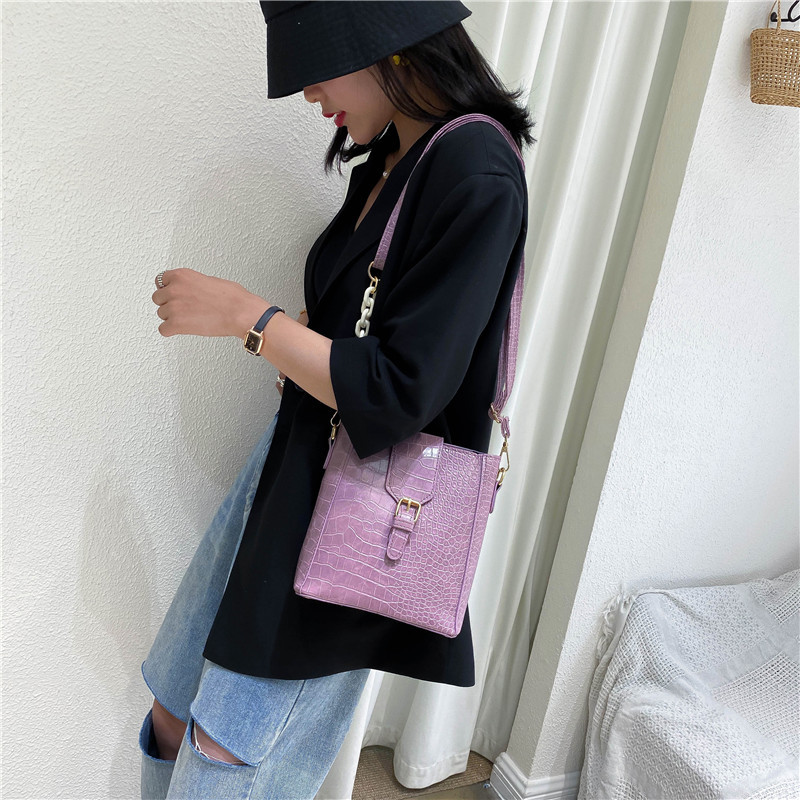 Title 6, All-match bucket bag net red chain messenger bag