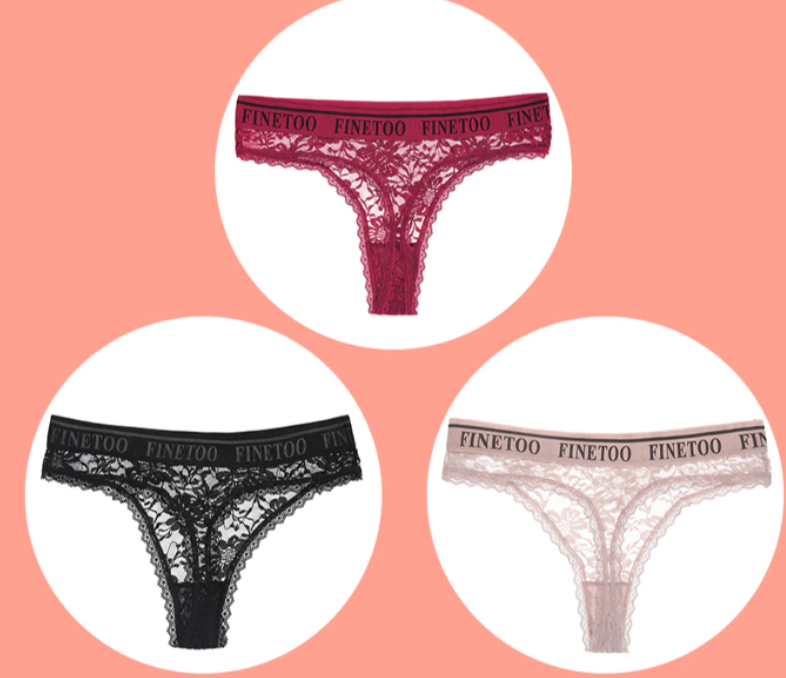 Title 4, Calcinhas tanga de renda femininas, T-pants con...