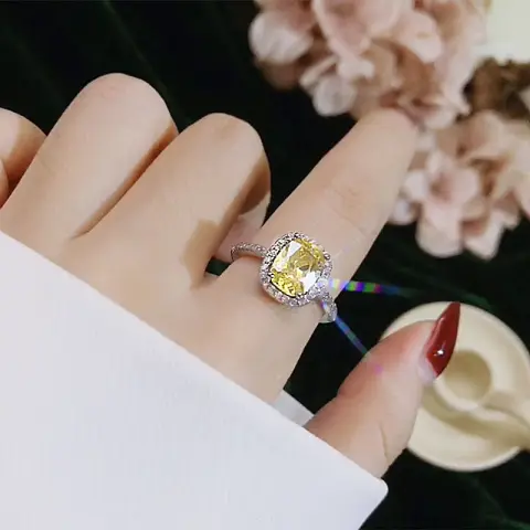 Rings for Women Bridal Wedding Anelli Trendy Jewelry Engagement