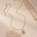 Stainless Steel Multi-colored Dripping Oil Flower Pendant Necklace Earrings view 9