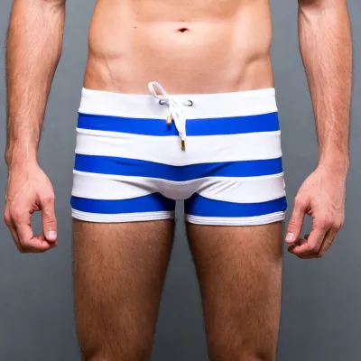 Men's Striped Boxer Shorts Sexy Striped