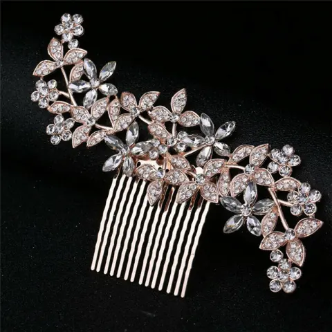 Bridal Jewelry Wedding Hair Clip with Drill