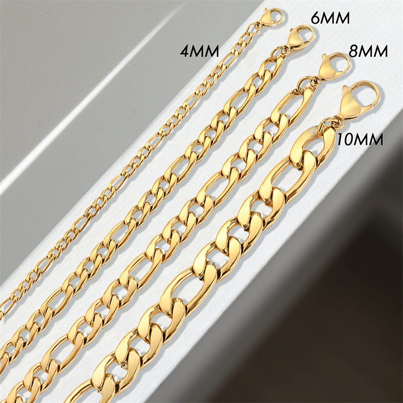 Stainless Steel Gold Plated Collarbone Necklace