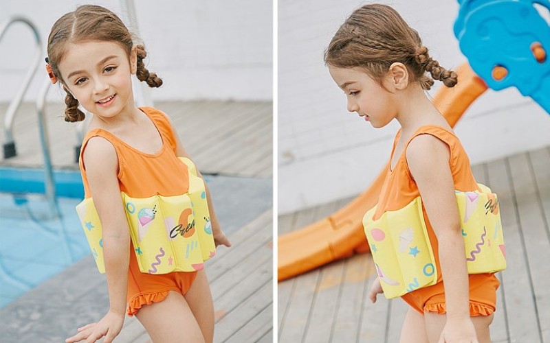 Children's Life Jackets Buoyancy One-piece Swimsuits Baby Girl Life Jackets - Image 2