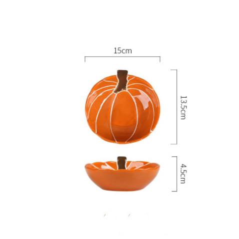 Title 4, Creative Ceramic Pumpkin Bowl Home Baby Food Su...