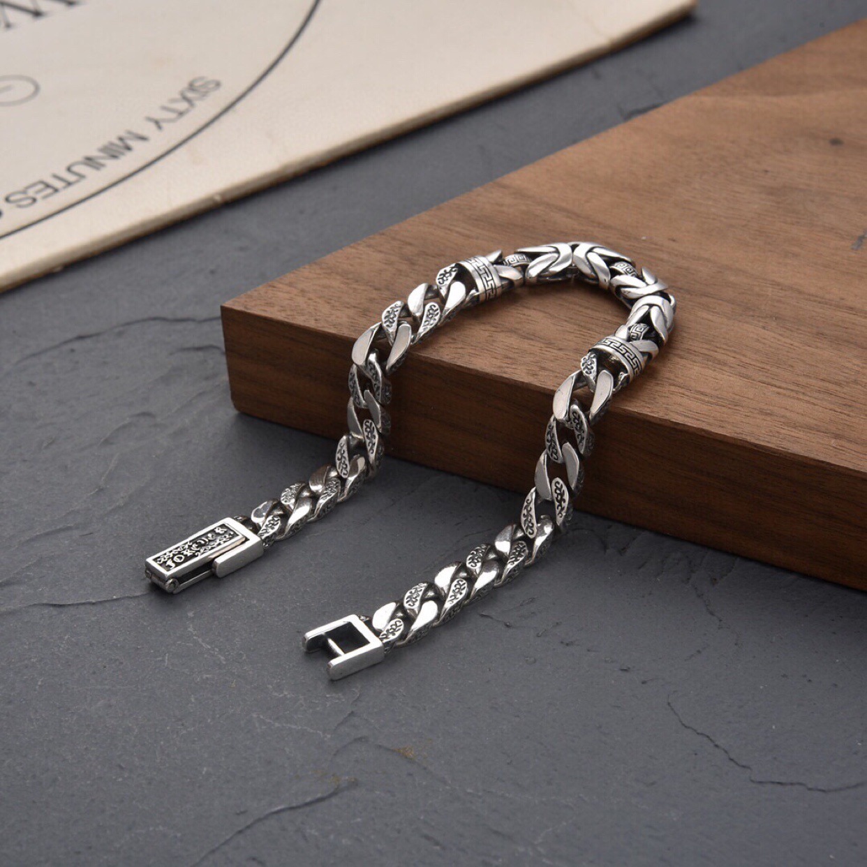 Men's Fashion Rattan Pattern Bracelet