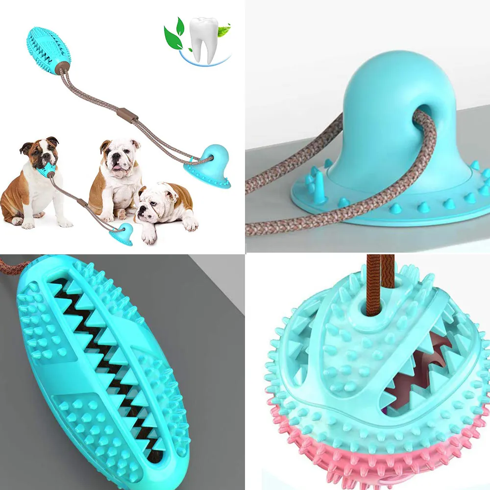 Dog Toys Silicon Suction Cup Tug Interactive