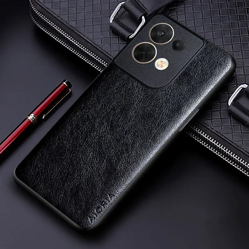Simple Leather Print Mobile Phone Case