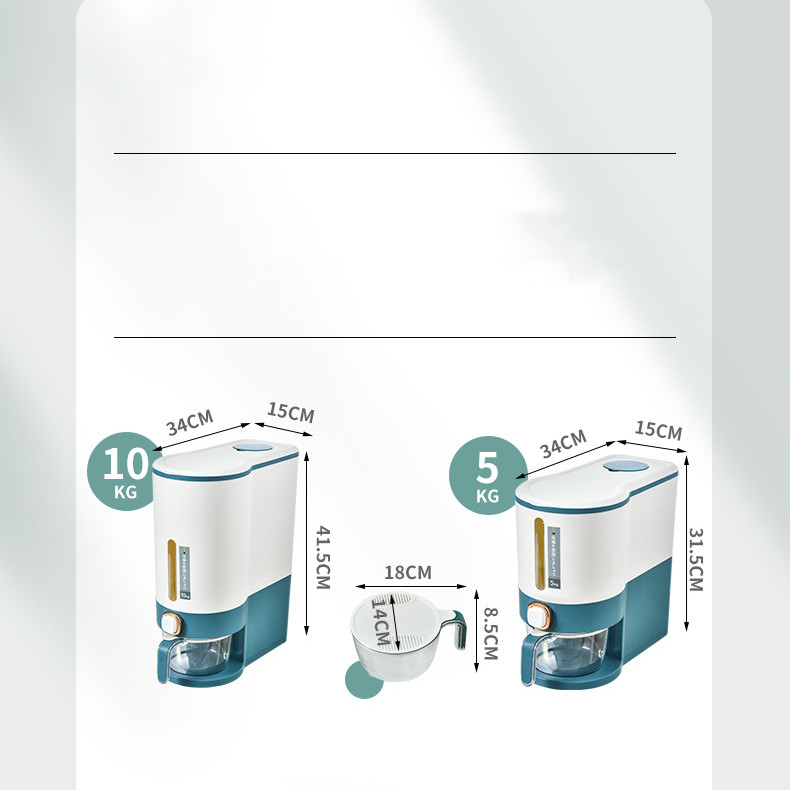 Ведро для риса, автоматическое, бытовое, с защитой от насекомых для пищевых продуктов