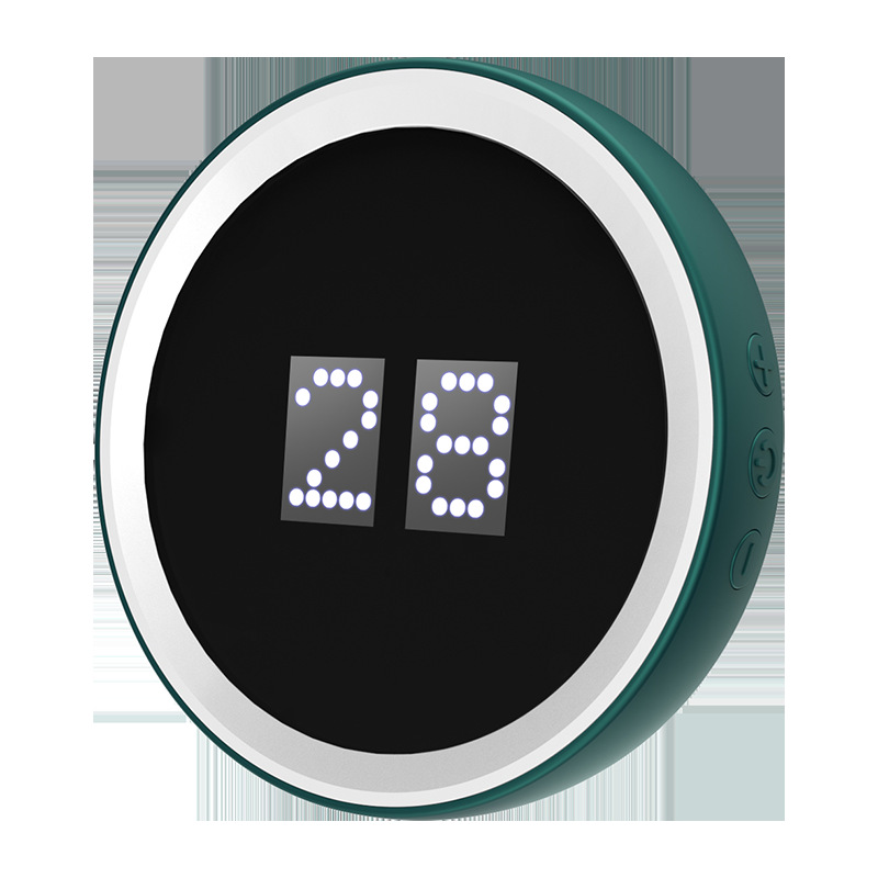 Microcurrent sleep aid showing USB charging port and 12-hour battery life
