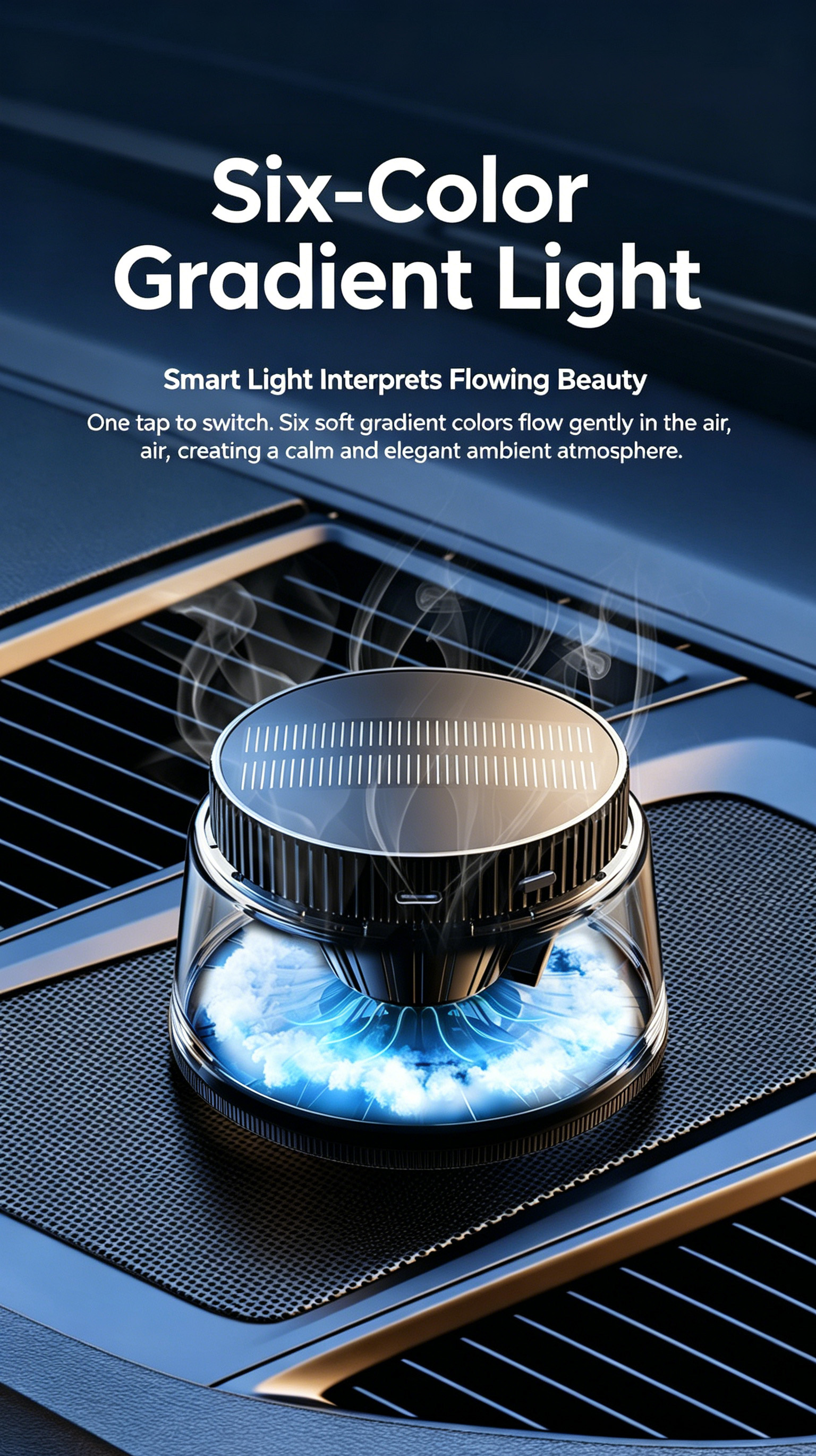Car Mist Aroma Diffuser, Smart Solar Powered Auto Spray Car Air Freshener 3