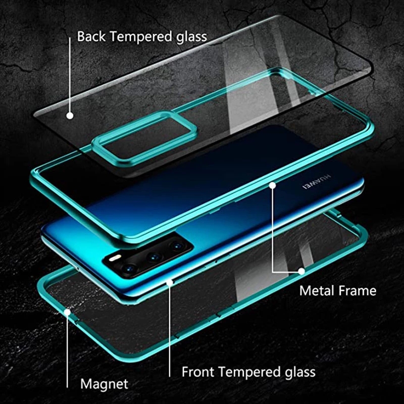 Title 8, Doppelseitige magnetische Schutzhülle aus Glas ...