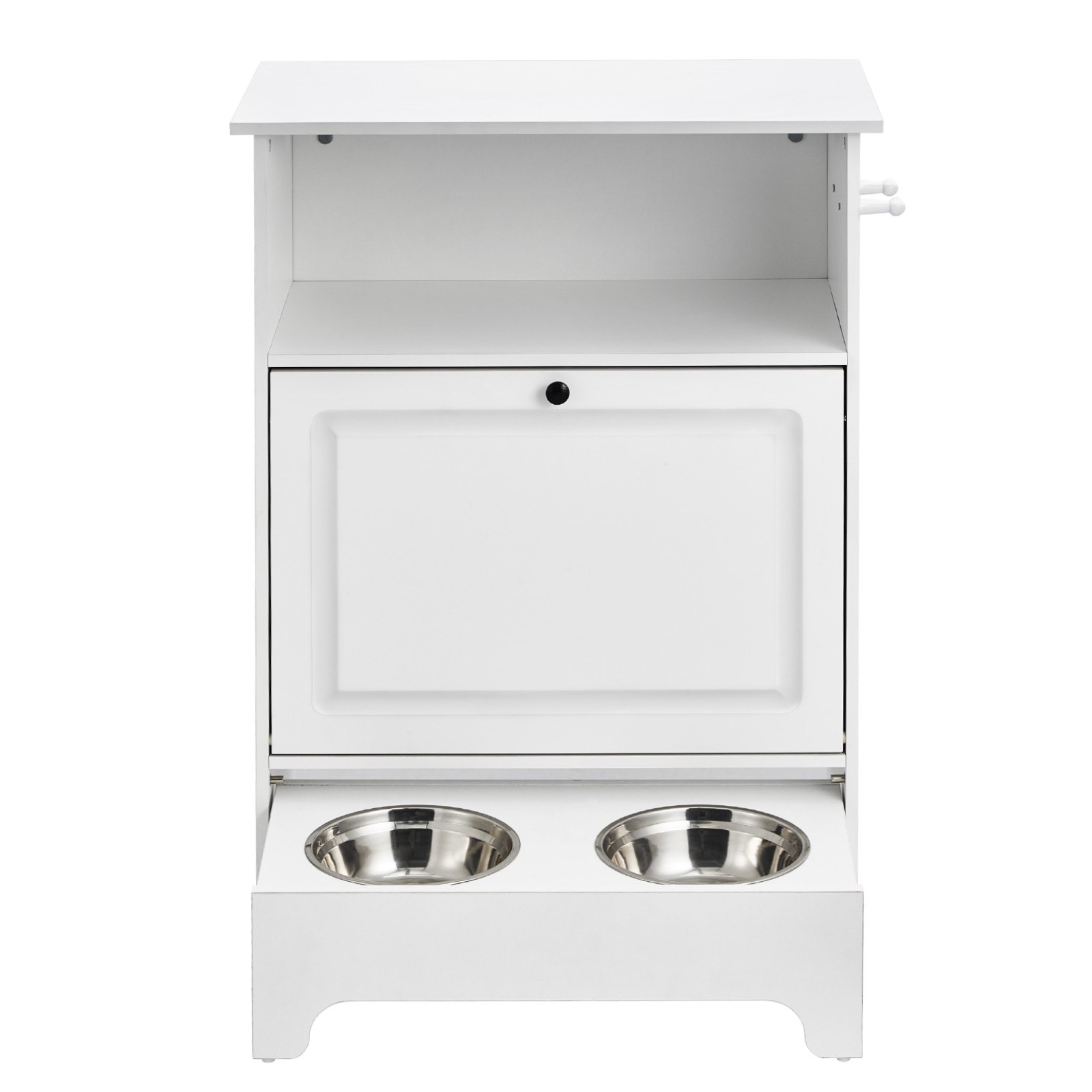 VEVOR Pet Feeding Station W 2 Elevated Dog Bowls Dog Food & Toy Storage Cabinet — foto 6