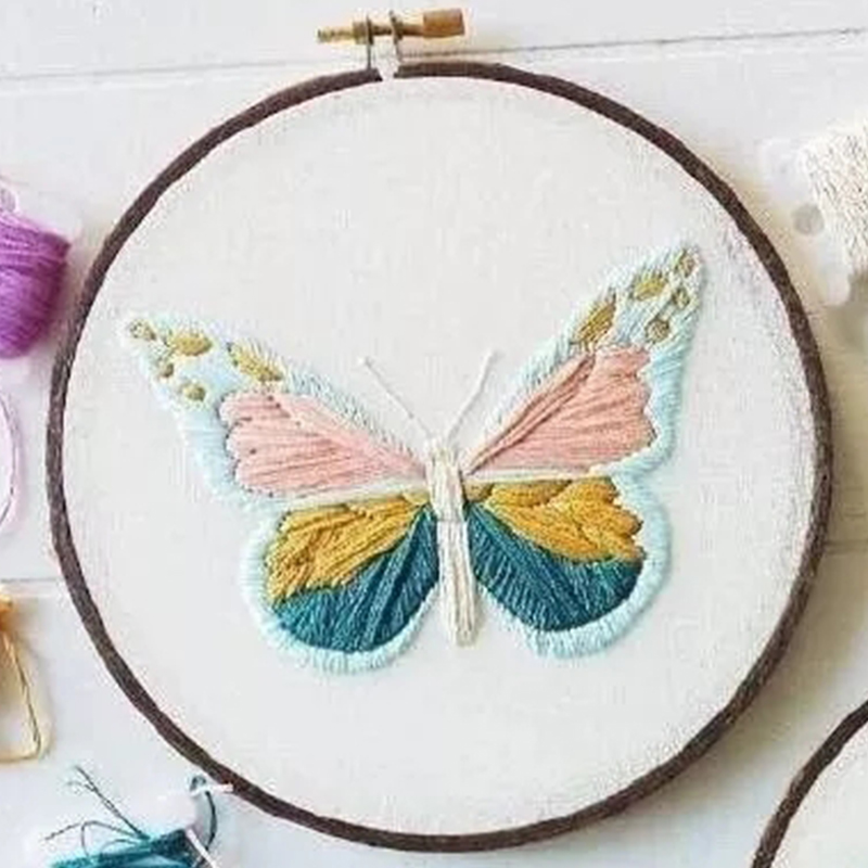 Embroidery Novice Primary Ribbon Embroidery Simple Three dimensional Fresh Flowers22 - Shop at LoveMi