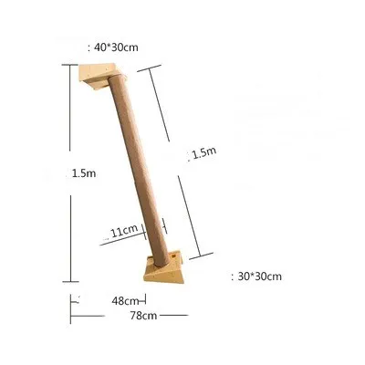 Solid Wood Large Cat Climbing Frame Cat Litter Cat Tree One Cat Shelf Style6 - Shop at LoveMi