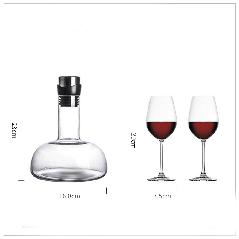 Breathing crystal glass decanter