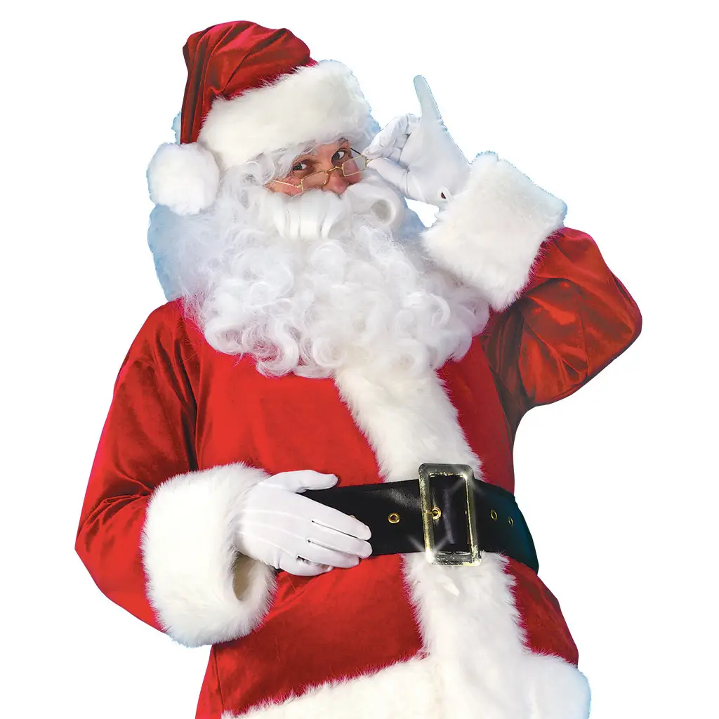 Santa Claus Golden Velvet Festival Atmosphere Performance Dress