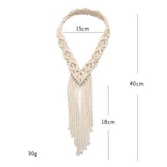 New Boho Hand Braided Hairband Cotton Rope Nordic Wedding Tiara - A Style - View 1
