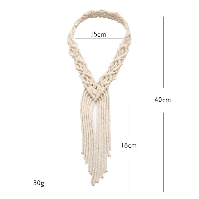 New Boho Hand Braided Hairband Cotton Rope Nordic Wedding Tiara A Style - Shop at LoveMi