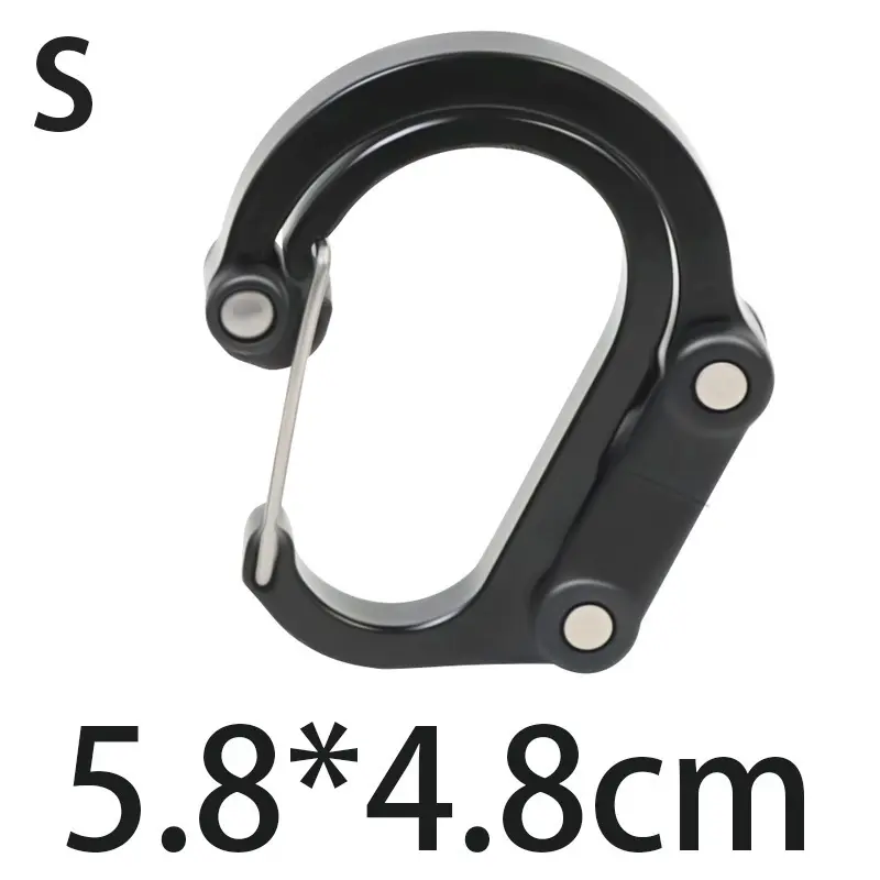 D-type Aluminum Alloy Mountain Climbing Buckle, Key