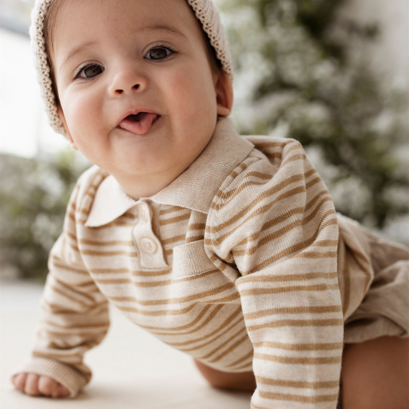 Baby Solid Color Knit Suspender Shorts Corduroy