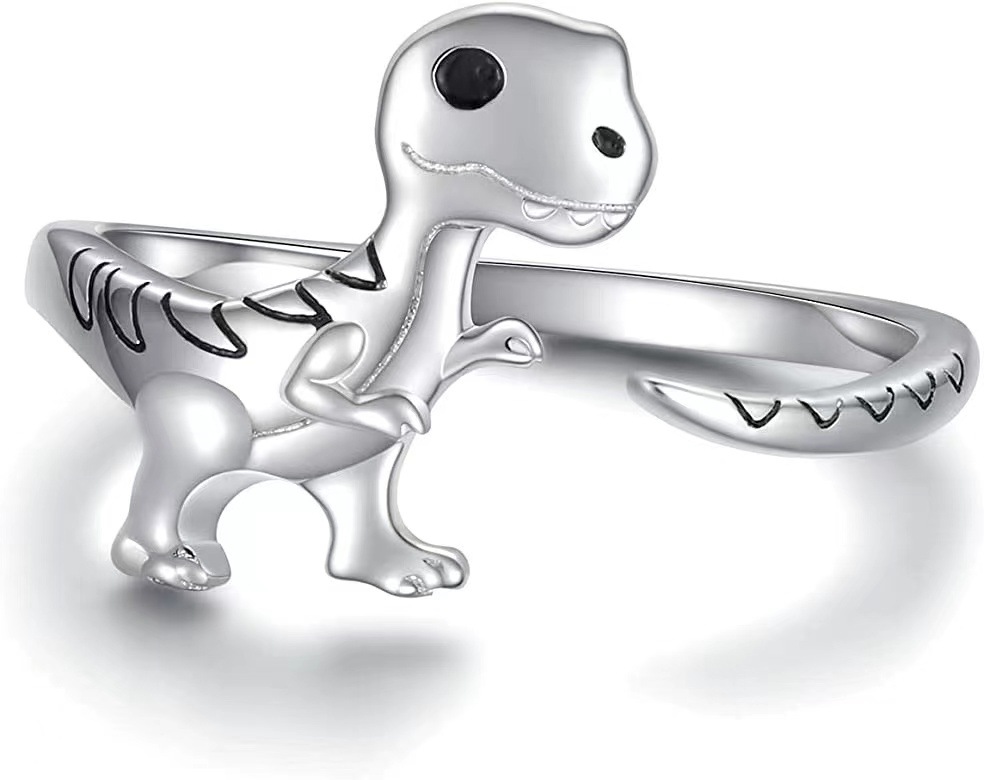 European And American Style Dinosaur Love Bracelet Adjustable Ring
