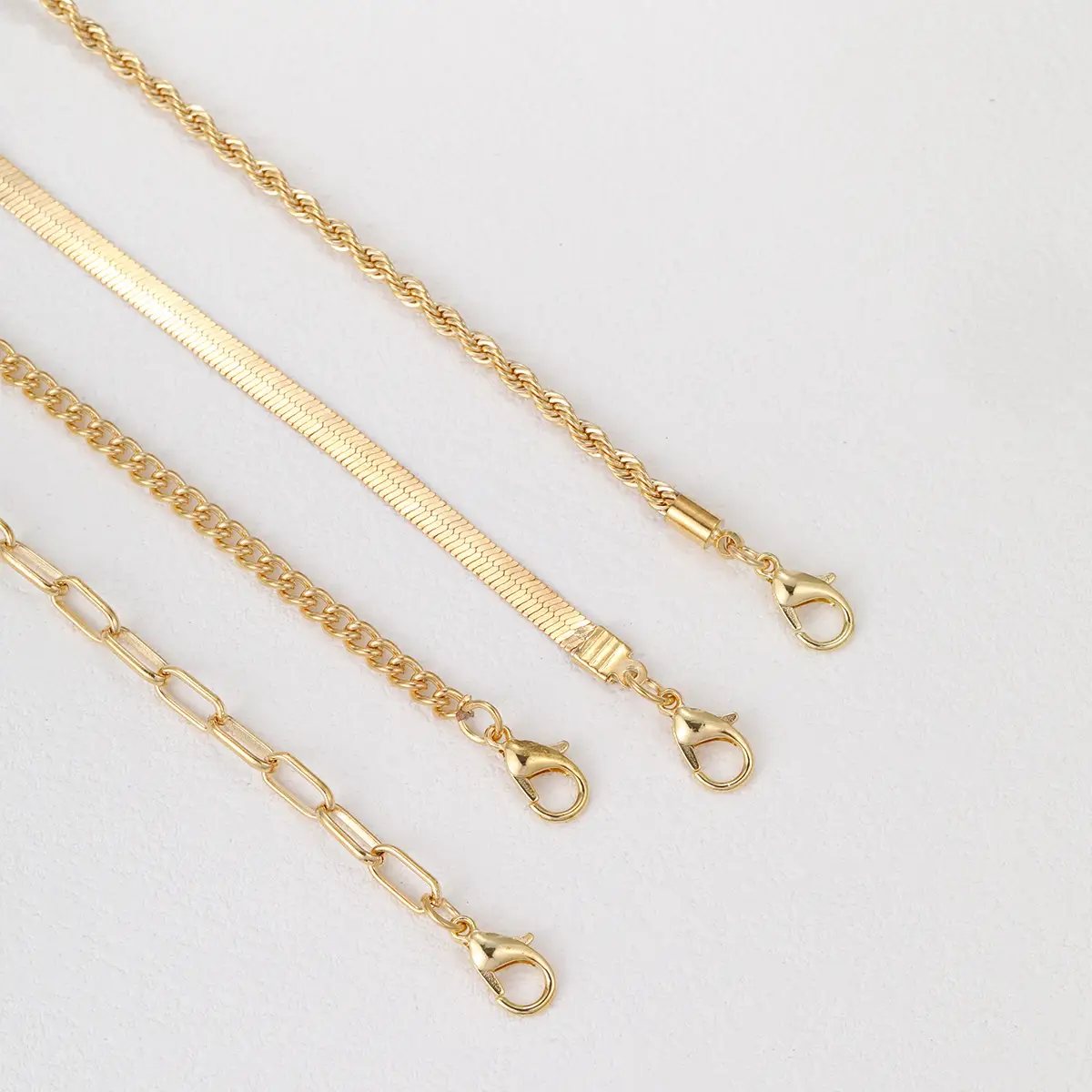 New Multi-layer Stacking Necklace Personality Chain Necklace Hip-hop Europe And The United States Cross-border Twist Chain Necklace Necklace