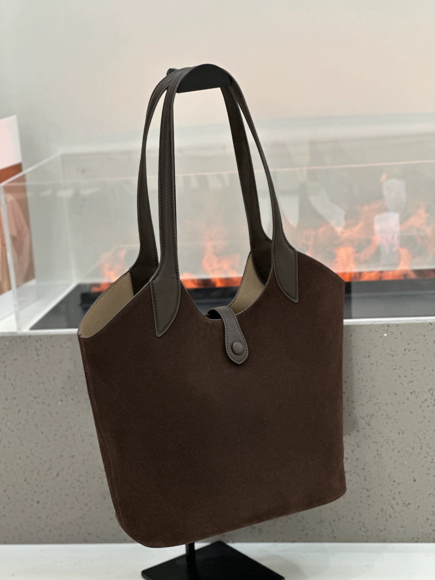Minimalist High-end Style Basket Bag, New Autumn And Winter Genuine Leather Women's Bag, Roomy Shoulder Bucket Bag For Commuting 7