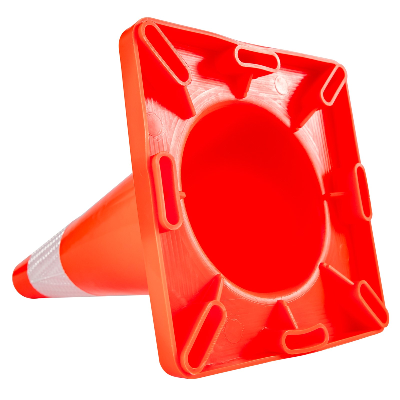 12Pack Traffic Cones, Safety Road Parking Cones PVC Base, Orange Traffic Cone With Reflective Collars… image 4