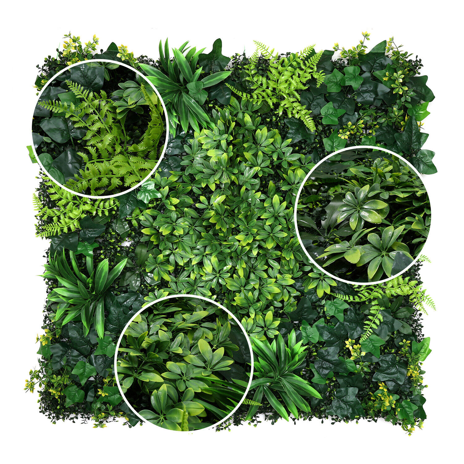 Artificial Plant Flower Living Wall Panels Realistic- Indoor-Outdoor 1m X 1m Uk