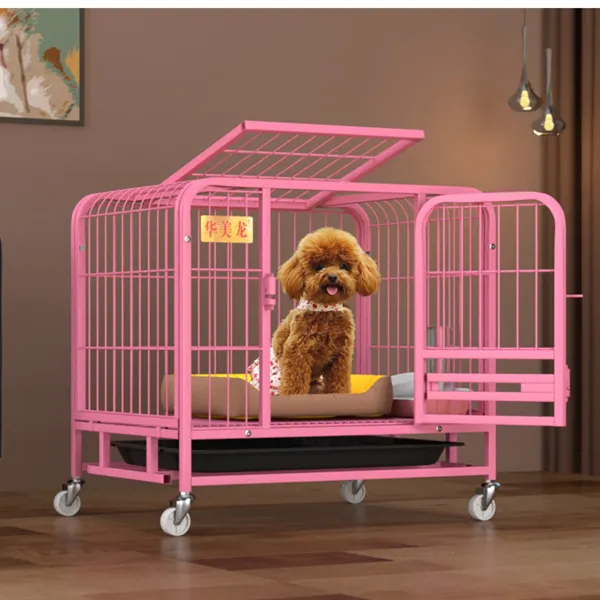 Detached Home Indoor Fenced Corgi Kennel Pink - Shop at LoveMi