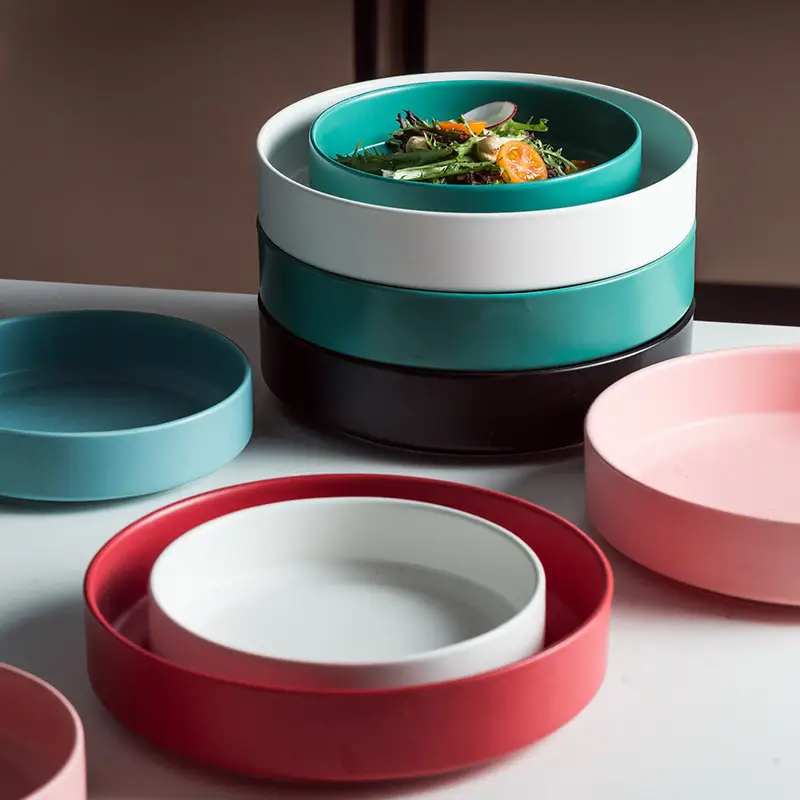 Creative Salad Ceramic Plate For Household Tableware