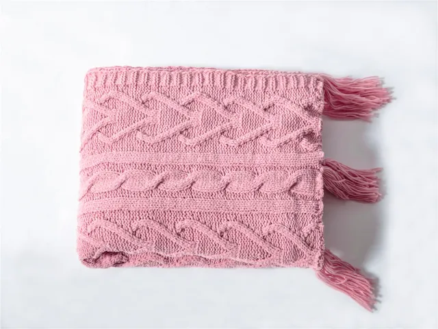 Sofa Bed End Cover Blanket Pink - Shop at LoveMi