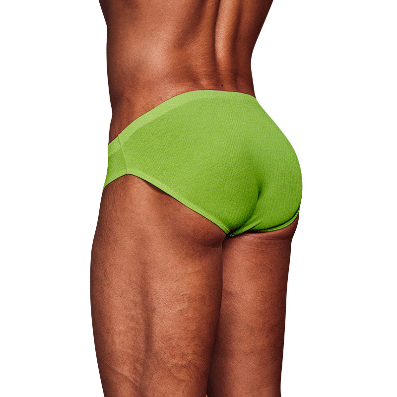 Men's Low Waist Stretch Slim Fit Modal Solid Color Panties
