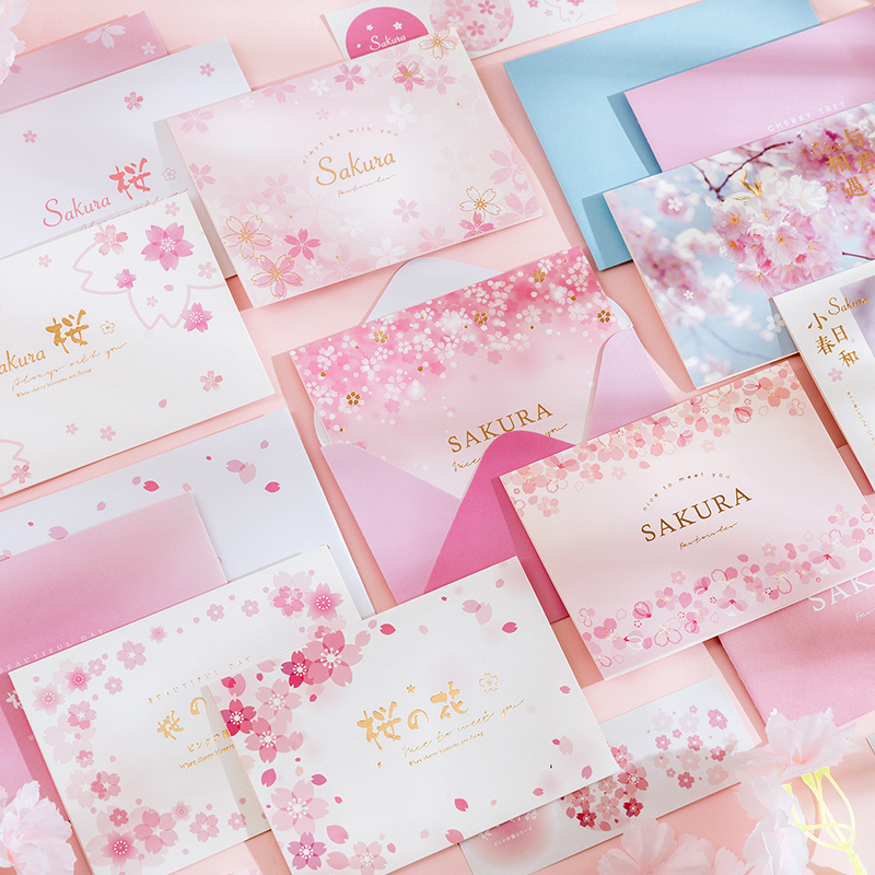 Greeting Card Set Series Hand Account Decorative Envelope