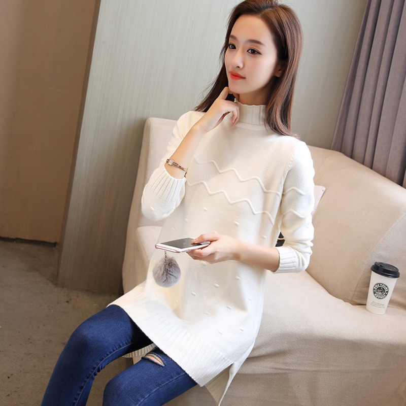 Half Turtleneck Women's New Loose Knit Sweater