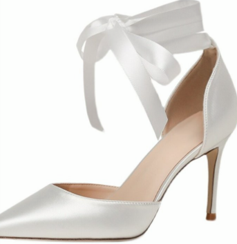 Satin Pointed Toe Stiletto Heels