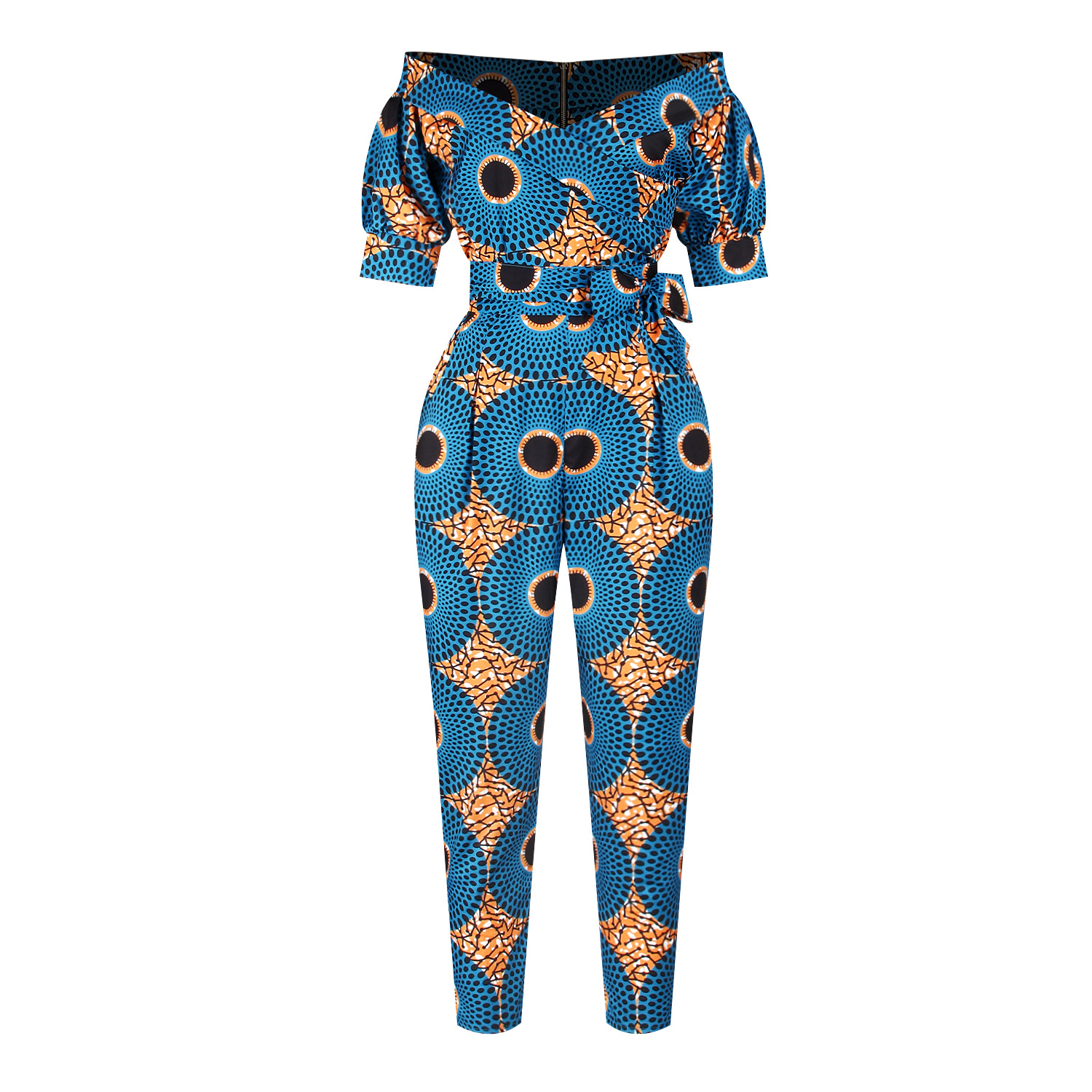 Title 9, Lantern sleeves off-the-shoulder neckline jumpsuit