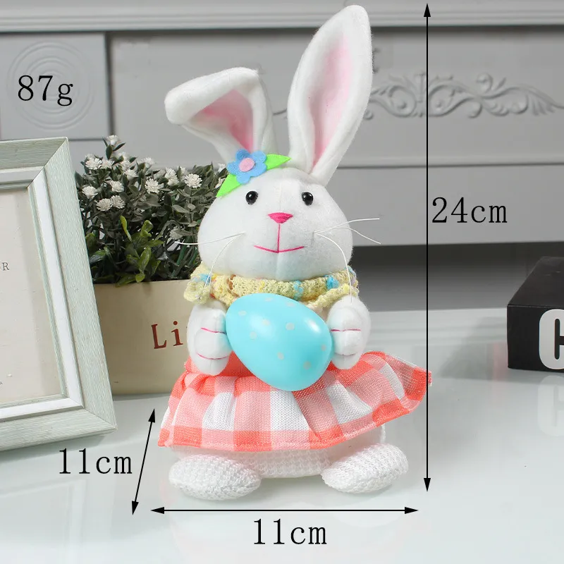 Easter Cartoon Cute Newspaper Egg Radish Luminous Rabbit Tabletop Decoration – image 6
