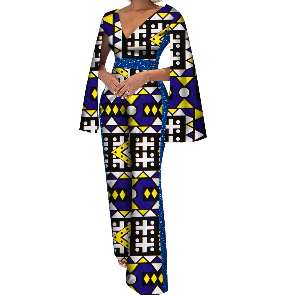 Women's Cotton Ethnic Batik Print Jumpsuit - Image 15